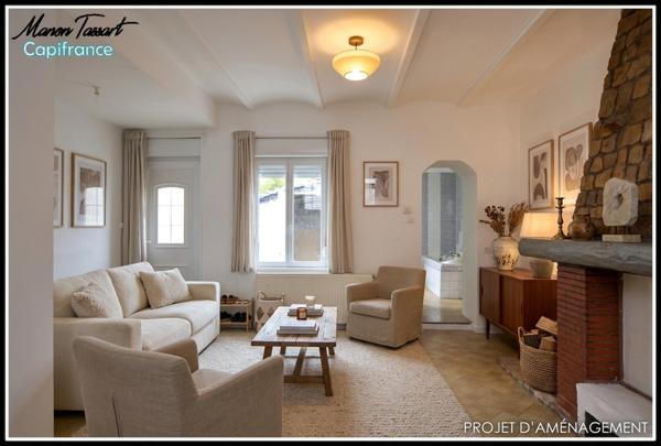 Maison de courée, semi individuelle de 77m² à Saint amand les eaux
