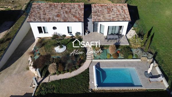 Villa contemporaine avec sous-sol et piscine