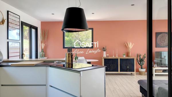 Villa contemporaine avec sous-sol et piscine