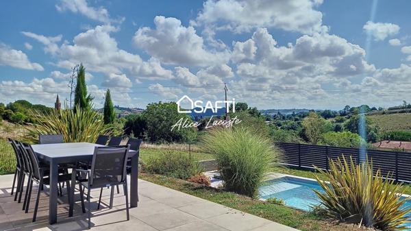 Villa contemporaine avec sous-sol et piscine