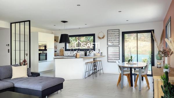 Villa contemporaine avec sous-sol et piscine