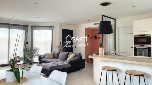 Villa contemporaine avec sous-sol et piscine