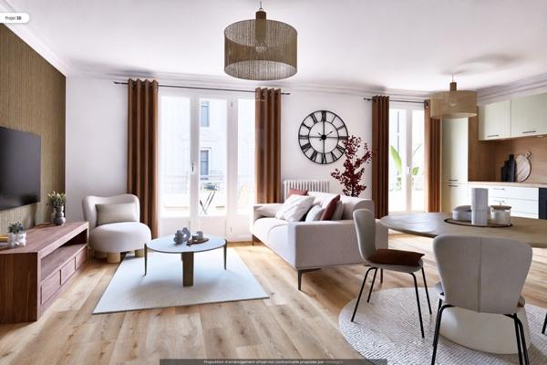 Appartement à vendre |  Villeurbanne |  3 pièces | 70 m²