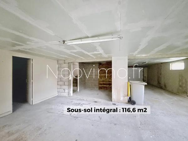 Centre cancale, 5 chambres, sous-sol intégral