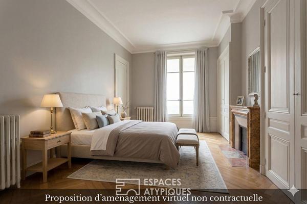 Appartement bourgeois face aux grandes serres du parc de la Tête d’Or