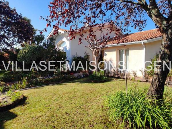 Belle maison de 180m² environ + 4 chambres + bureau + double garage sur une parcelle d'environ 1000m² GUJAN MESTRAS CHANTE CIGALE