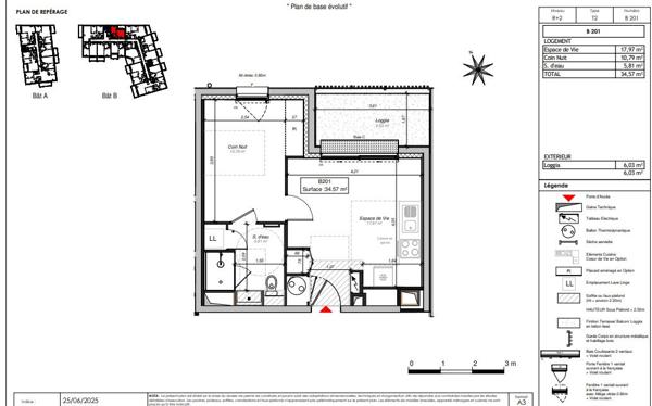 Appartement T2 à Saint Barthelemy D Anjou