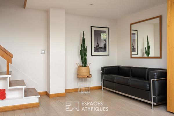 Atelier d’artiste en duplex au dernier étage