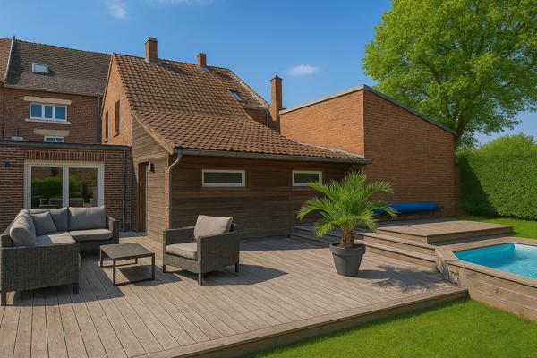 Fleurbaix (62840) Bien Immobilier 320m² (Habitation 4 chambres 120m² + Garage / Atelier / LC 200m²)