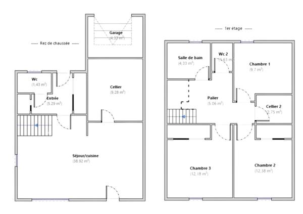 Maison 4 pièces - 94 m²