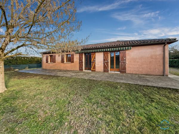 Dpt Gers (32), à vendre BARCELONNE DU GERS Maison T4 de plain pied sur 105 m² habitables + garage attenant et double garage non attenant sur 1193 m² de terrain, au calme