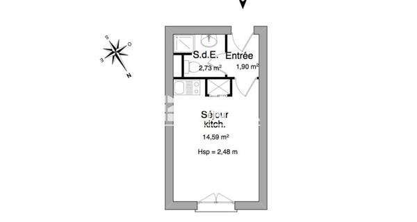 Location Studio 19.22 m² - La Roche-sur-yon 85000