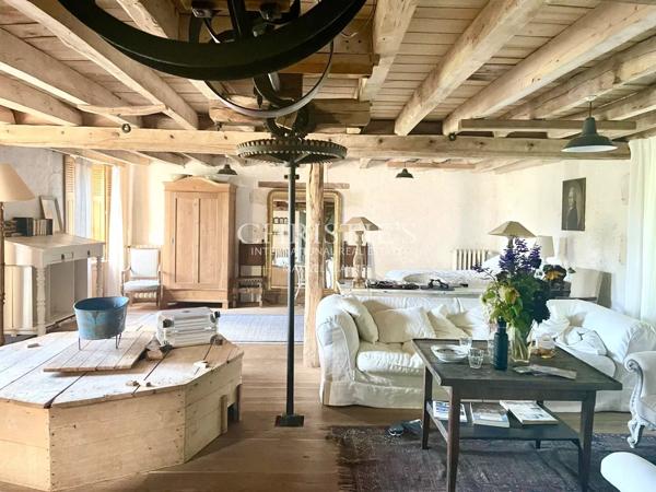 Très beau moulin dans un cadre champêtre avec 4.25 hectares de terrain, entre Saumur et Angers