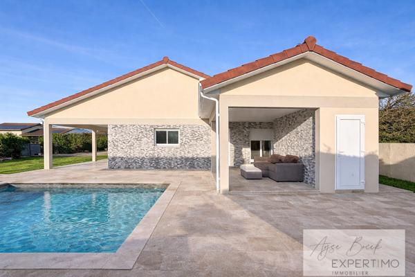 Brézins (38590) Maison plain-pied 2022 ultra économe – Piscine, appartement T2, jusqu’à 5 chambres