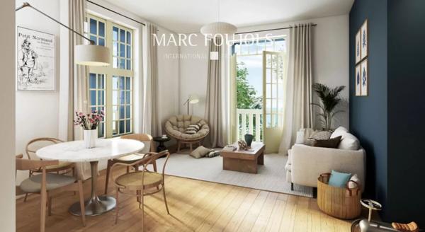 Trouville – appartement rénové 2ch avec jardin et parking