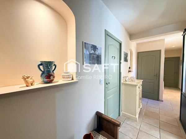 PERPIGNAN MAS VERMEILLE,SUPERBE VILA ROMANE T6,PISCINE,STATIONEMENTS