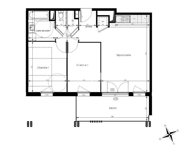 Appartement Chapareillan 3 pièce(s)