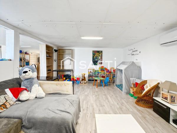 Maison individuelle R+1 des années 70, rénovée.