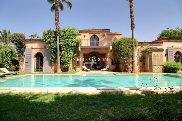 À vendre superbe propriété en front de golf à Marrakech