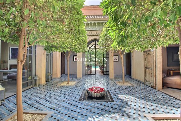 À vendre superbe propriété en front de golf à Marrakech