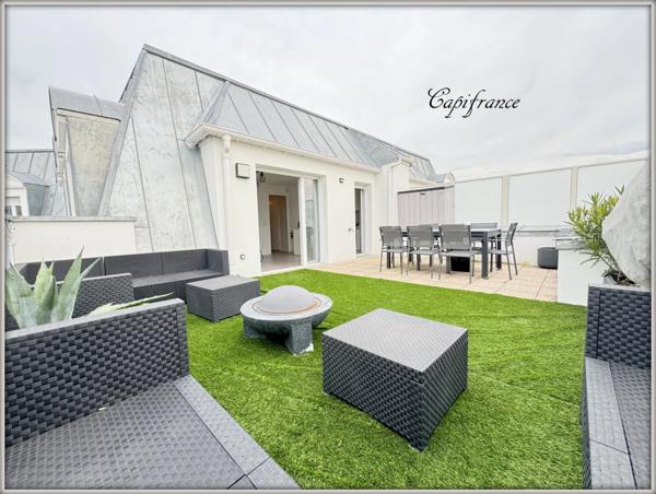 Appartement à vendre 3 pièces dernier étage asceseur grande terrasse