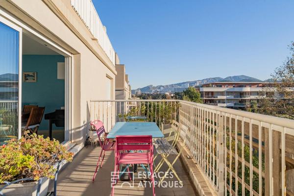 Appartement avec terrasse plein ciel – Parc arboré, résidence sécurisée