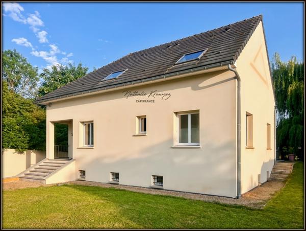 Proche de RETHEL (08) Maison contemporaine de 2009 avec 1491m² de terrain, sous-sol total