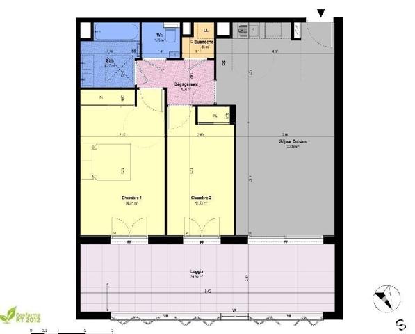 Appartement à vendre 3 pièces 71 m² Châteauneuf-Grasse