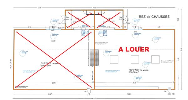 Local Commercial 430 m² à DAVEZIEUX à avec Mezzanine