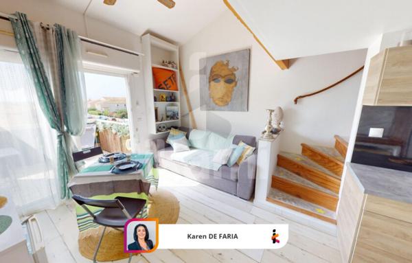 Appartement duplex 2 chambres avec terrasse et parking   Frontignan-Plage