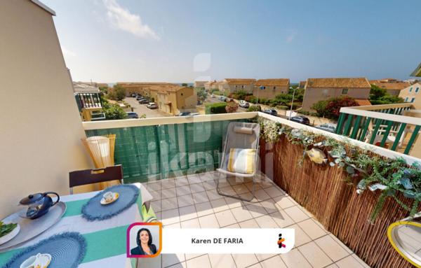 Appartement duplex 2 chambres avec terrasse et parking   Frontignan-Plage