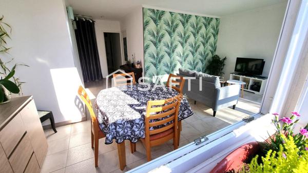 Appartement T4 lumineux avec grand balcon filant, cave et garage