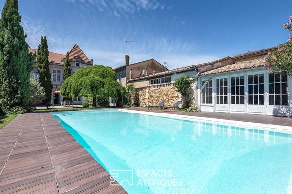 Demeure bourgeoise au coeur de Bergerac avec dépendances