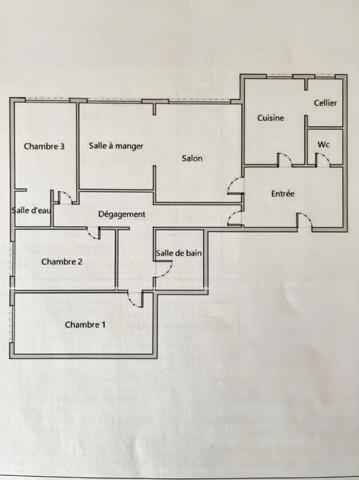 Appartement Melun 5 pièce(s) avec garage et cave
