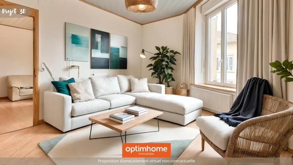 Appartement 3 chambres – 1er étage – Faibles charges et Locataire en place - (possibilité d'acquérir l'immeuble complet)