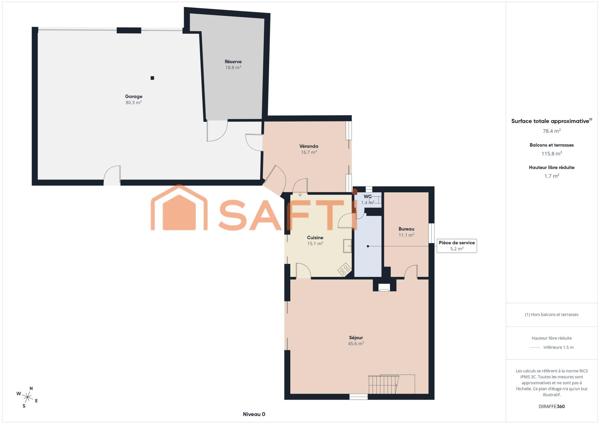 Maison 5 pièces – 3 chambres – Garage – Fort potentiel
