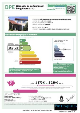 PIERRE-BÉNITE – MAISON FAMILIALE 4 CHAMBRES, JARDIN CLOS ET GARAGE
