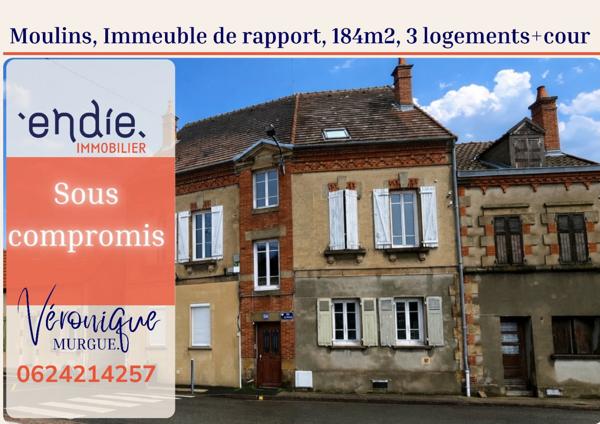 Immeuble de rapport Monopropriété, 3 lots, endie immobilier,Veronque Murgue