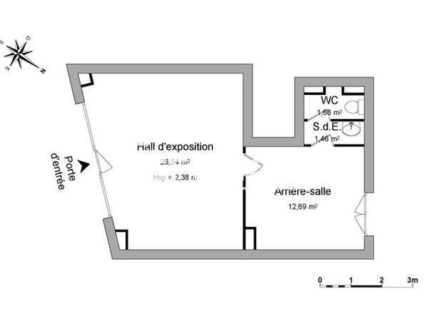 Location Local commercial 2 pièces 42.4 m² - 4 RUE GASTON MONMOUSSEAU Roussillon 38150
