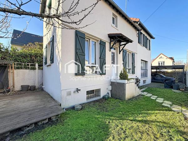 Maison 3 chambres, 15 min gare,  parking, DPE D