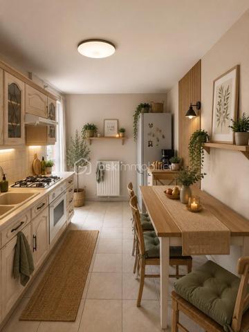 À proximité immédiate de la gare, des écoles et de l’ensemble des commodités, découvrez cet agréable appartement T3 de 78 m² situé au 1er étage d’un immeuble.
Il se compose d’une entrée, d’un cellier, d’un vaste séjour avec espace salon et salle à manger, d’une cuisine aménagée, de deux chambres, d’une salle de bains et d’un WC indépendant.
À l’origine, l’appartement disposait de trois chambres. L’une d’elles a été supprimée afin d’agrandir considérablement la pièce de vie. Il est toutefois possible de recréer facilement une troisième chambre selon vos besoins et votre projet.
Vous profiterez également d’une agréable terrasse, idéale pour les beaux jours, ainsi que d’une place de parking privative.
Un local de stockage complète ce bien.
Un appartement offrant de beaux volumes et un potentiel d’aménagement intéressant

Certaines photos présentent des idées d’aménagement réalisées à l’aide de l’intelligence artificielle, proposées uniquement à titre illustratif afin de vous aider à vous projeter dans les espaces.