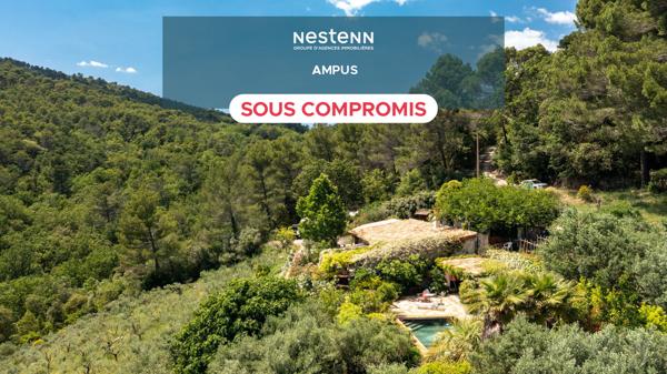 A VENDRE EN EXCLUSIVITÉ AMPUS VIAGER LIBRE : Maison avec vue PANORAMIQUE