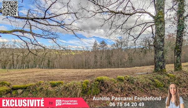 5 min de Brive - Terrain CONSTRUCTIBLE TOUT-A-L'EGOUT - 3100 m2 - 44 990 euros