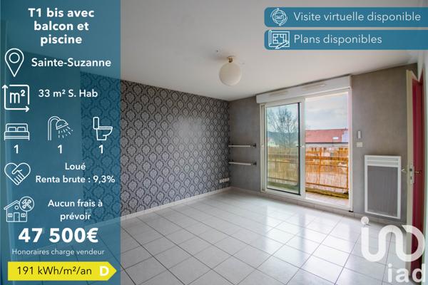 Appartement à vendre 2 pièces 33 m² Montbéliard