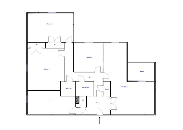 T4bis de 109 m² 3/4 chambres vue