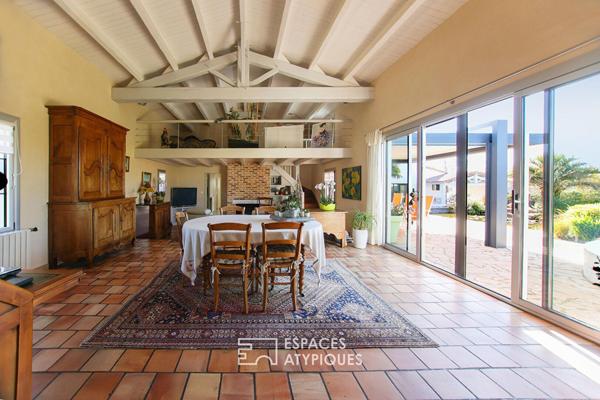 Maison d’architecte et son jardin proche des plages