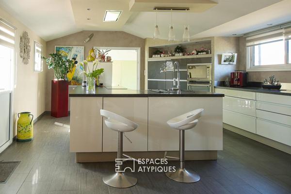 Maison d’architecte et son jardin proche des plages