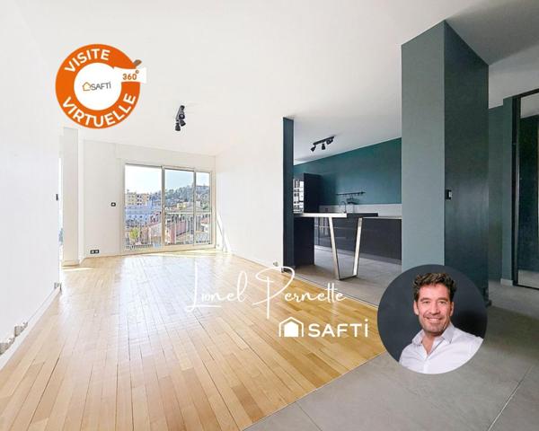 Caluire St Clair. Appartement lumineux avec vue