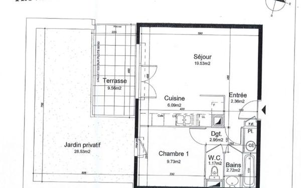 Appartement à vendre    2 pièces •  Francheville