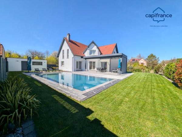 Buschwiller, à vendre, maison avec jardin et piscine, terrain de 783.00 m2